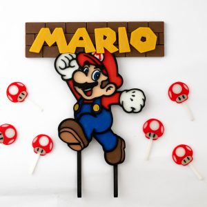 Super Mario Brothers Cake Topper/Name Plate